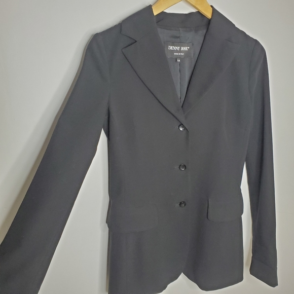 DENNY ROSE black long blazer - Picture 2 of 7